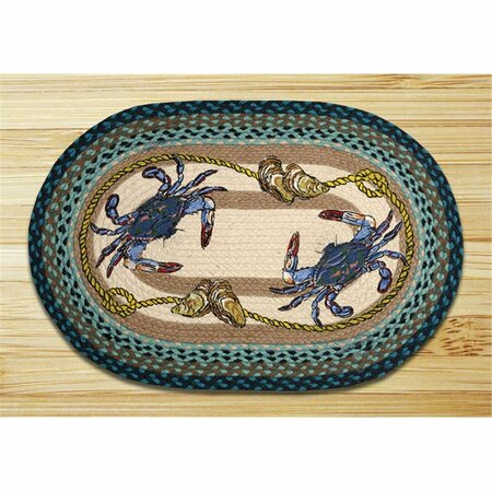 CAPITOL IMPORTING CO Capitol Importing Blue Crab - 20 in. x 30 in. Oval Patch 65-359BC